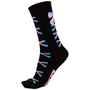 Meia Hupi New Locked Preto Azul e Rosa