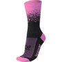 Meia Hupi Splash Preto e Rosa