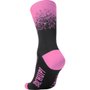 Meia Hupi Splash Preto e Rosa
