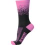 Meia Hupi Splash Preto e Rosa