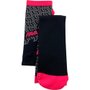 Meia Rava Preto e Cinza e Rosa