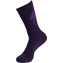 Meia Specialized Cano Alto Logo Roxo Unissexㅤㅤㅤㅤㅤㅤㅤㅤㅤㅤㅤ
