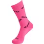 Meia Specialized Cano Alto Supacaz Supasox Twisted Black e Neon Pink