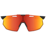 Óculos 100% Hypercraft SQ Soft Tact Black Lente Hiper Red Multilayer