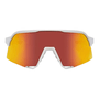 Oculos 100% S3 Soft Tact White Lente Hiper Red Multilayer Mirror