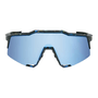 Óculos 100% Speedcraft Black Holographic Lente Hiper Blue Multilayer Mirror
