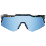 Óculos 100% Speedcraft XS Black Holographic Lente Hiper Blue Multilayer
