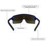 Óculos HB Edge M Solid Royal Blue e Blue Chromeㅤㅤㅤㅤㅤㅤㅤㅤ