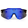 Óculos Hupi Magnetic Preto e Azul Lente Azul Espelhado