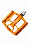 Pedal high one alum 9/16 flat freeride joker cnc 3 rol laranja