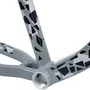 Quadro Hupi Naja V9 Gancheira Horizontal Cinza e Preto