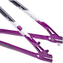 Quadro Hupi Naja V9 Horizontal Preto e Roxo e Branco