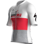 Uniforme Shopbike 2025 Furbo Euro Branca e Cinza e Vermelha