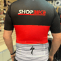 Uniforme Shopbike 2025 Furbo Euro Preto e Cinza e Vermelho